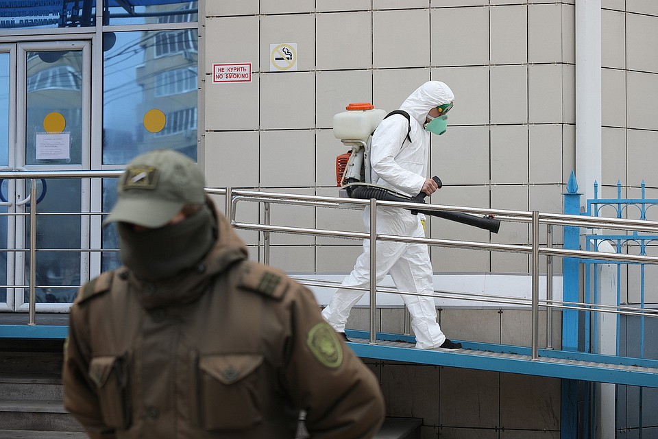Вот так проходит дезинфекция в краевом центре