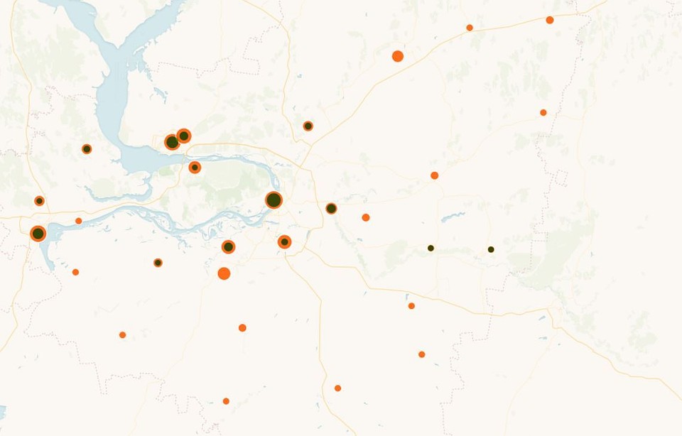 Карта распространения коронавируса