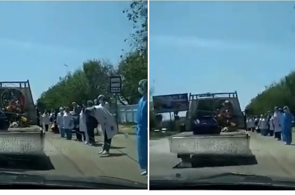 В Чадыр-Лунге проводили в последний путь детского хирурга Ивана Дмитриевича Шляхтицкого. Фото: скриншот видео