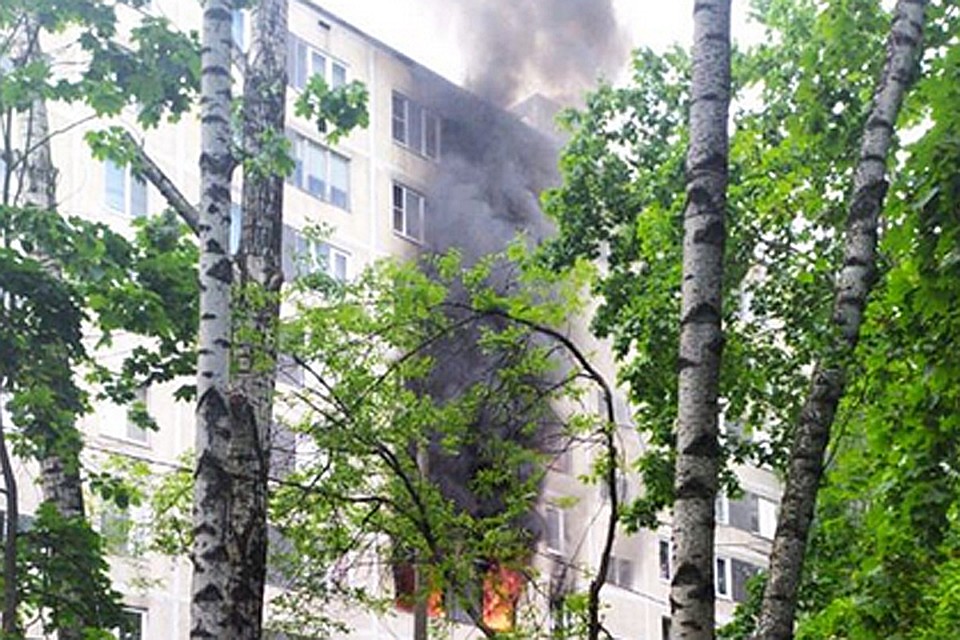 Пожар в Южном Чертаново