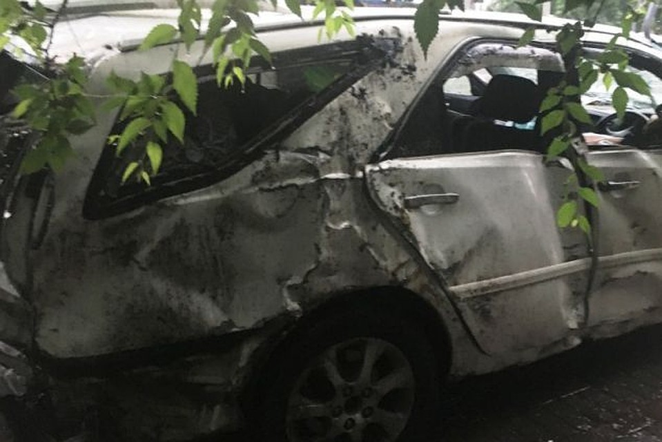 Автомобиль после ДТП.