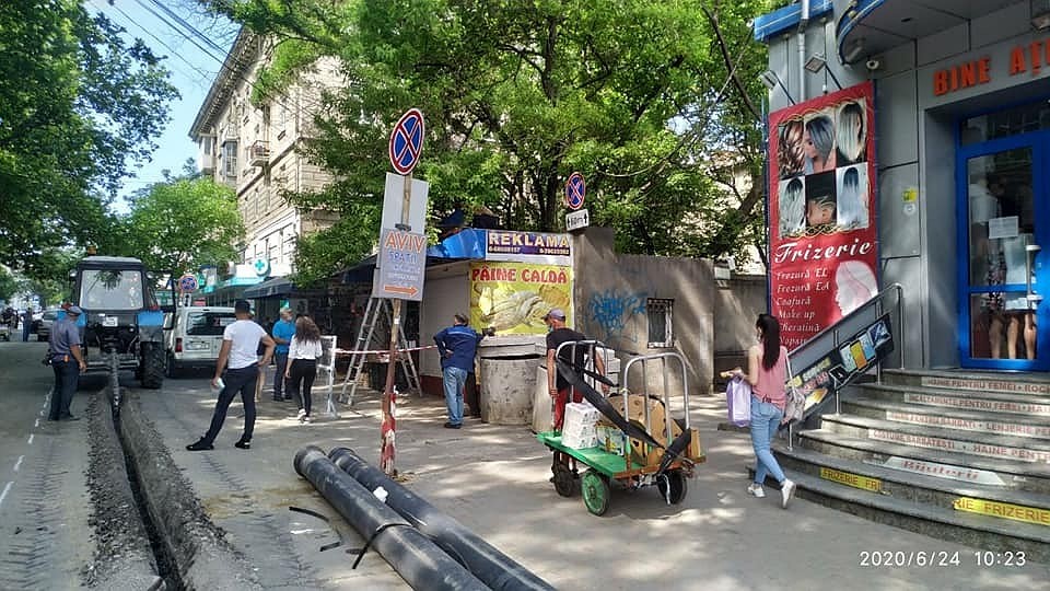 Киоски по улице Тигина продолжат сносить