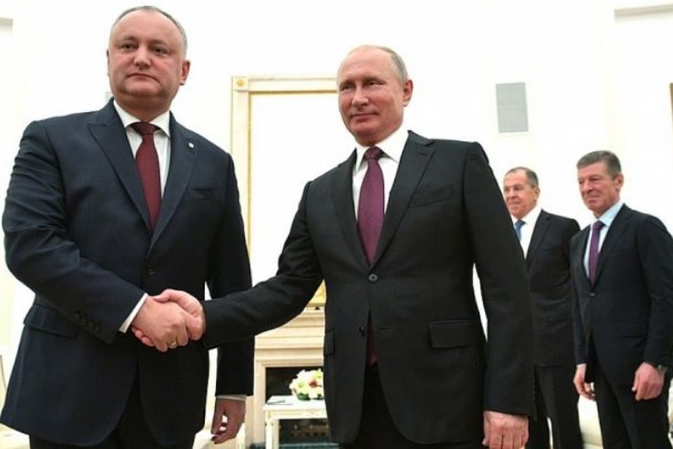 Игорь Додон и Владимир Путин. Фото eadaily.com.