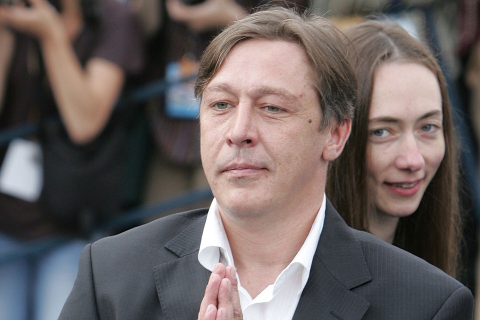 Михаил Ефремов с женой Софьей.
