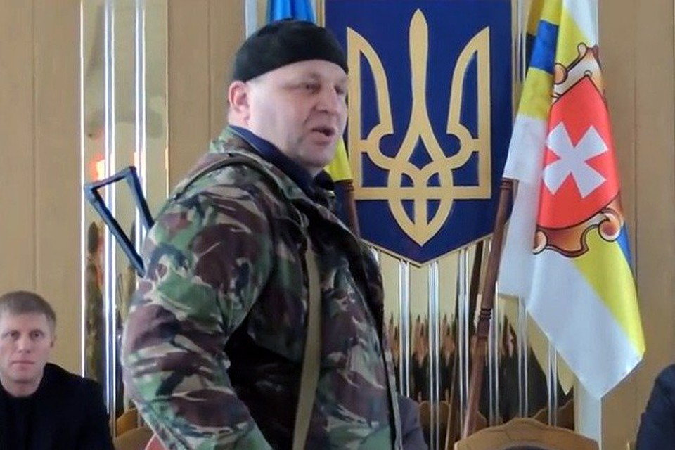 Один из членов ультранационалистической украинской организации «Правый сектор» Александр Музычко
