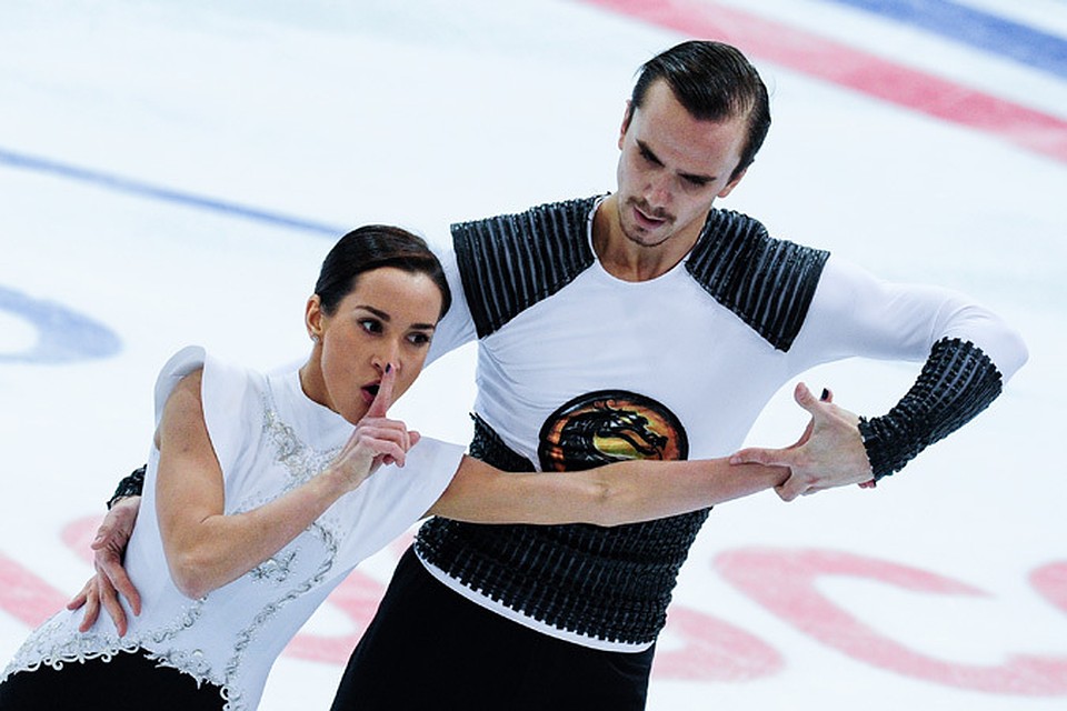 Ксения Столбова и Федор Климов, олимпийские чемпионы 2014 года в командных соревнованиях, чемпионы России 2014 года.