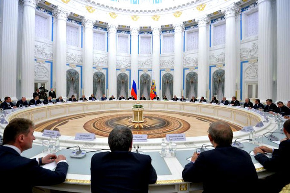 Владимир Путин встретился с представителями российского бизнес-сообщества. Фото: пресс-служба Кремля