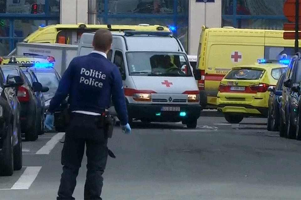 Обстановка в Брюсселе утром 22 марта.