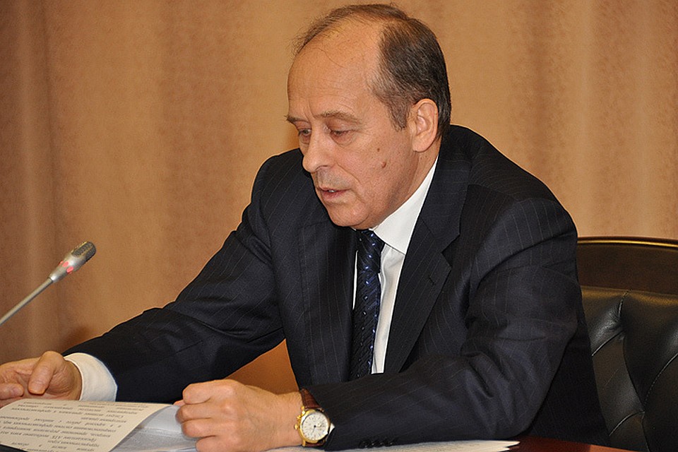 Директор ФСБ Александр Бортников на заседании Национального антитеррористического комитета.