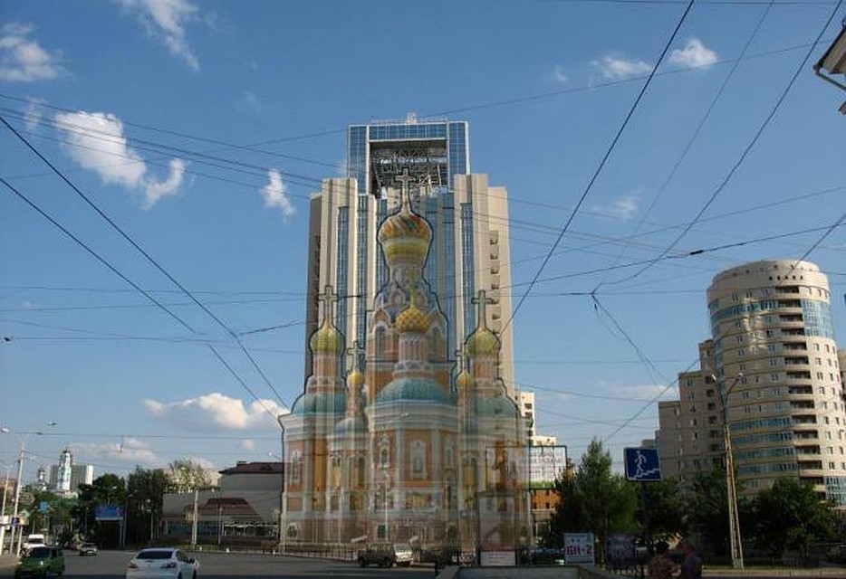 Из-за ошибки в подсчетах, храм на воде будет в два раза выше. Фото: Эдуард Кубенский/ Facebook