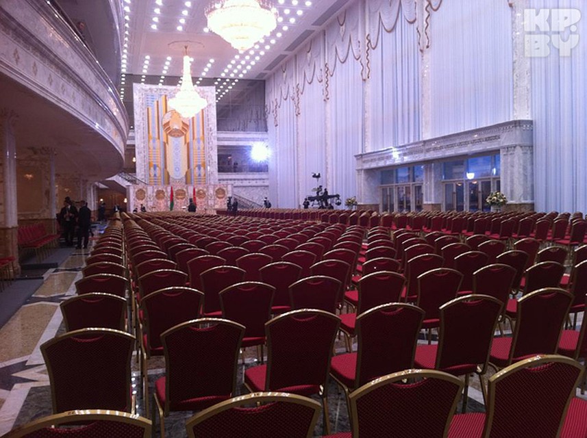 В этом зале пройдет инаугурация Лукашенко. Фото: Ирина КОЗЛИК