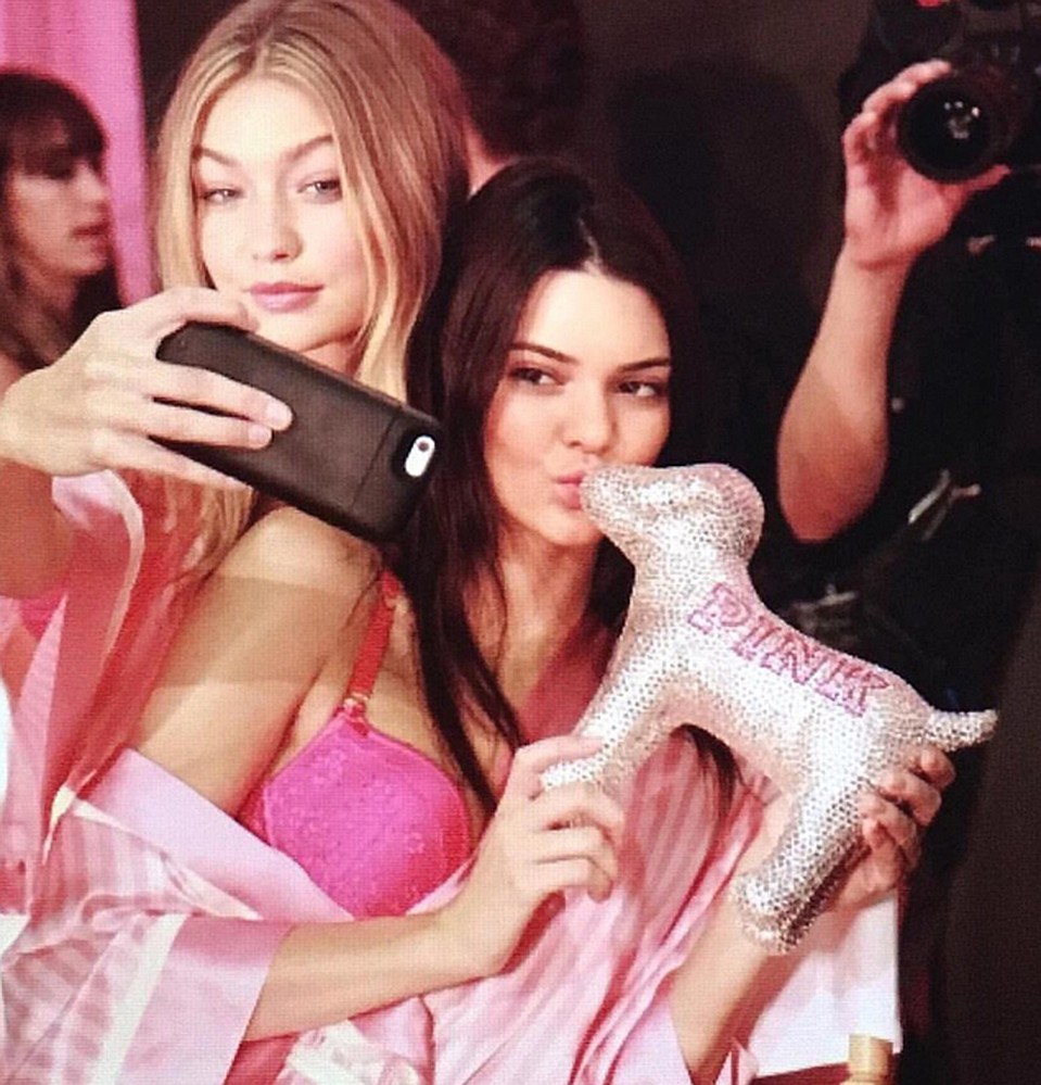 В число новых лиц Victoria's Secret вошли восходящие звездочки подиума и признанные королевы «Инстаграма» Кендалл Дженнар и Джиджи Хадид. Фото: Instagram.