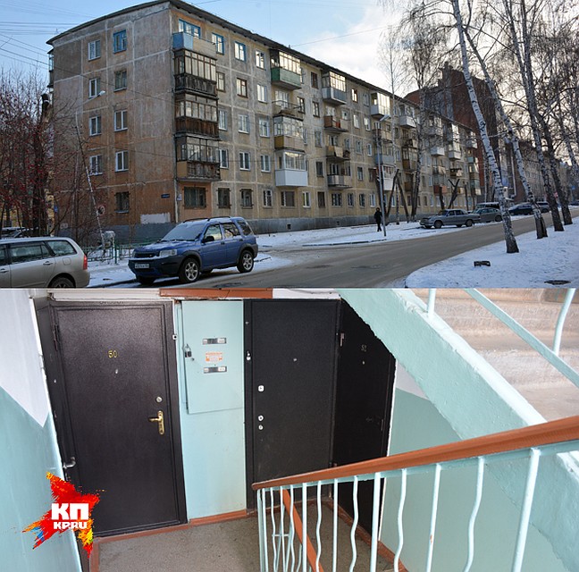 Дом и место преступления (внизу). Между этими этажами, по словам соседей, часто собирались компании из пьяниц и наркоманов. Фото: Андрей КОПАЛОВ