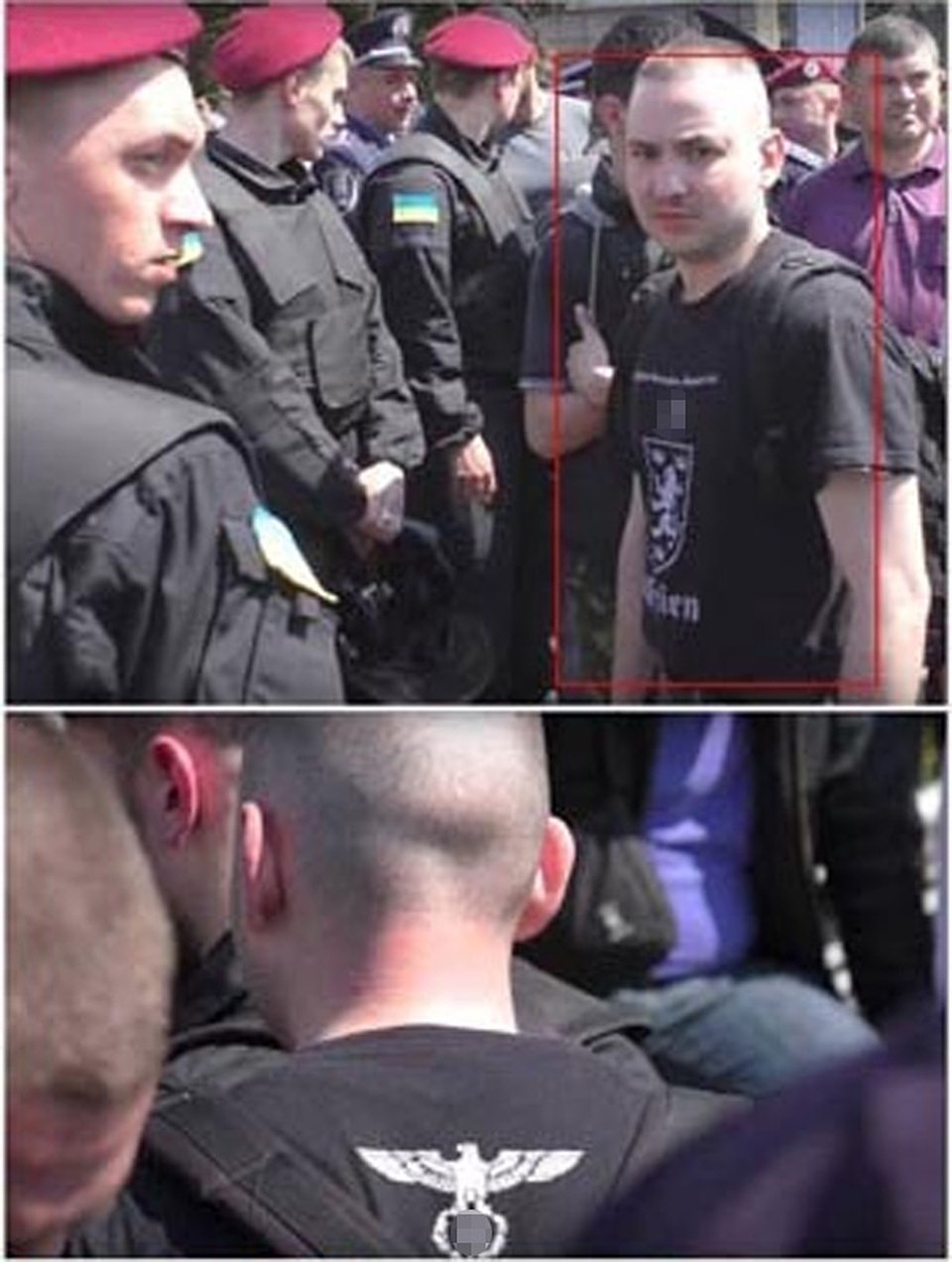 Фашиствующие молодчики на мероприятиях 9 мая.