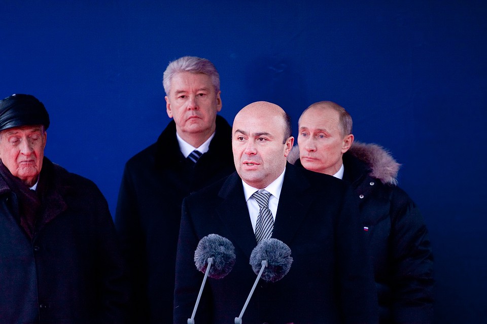 Открытие памятника на Поклонной горе "В борьбе против фашизма мы были вместе". ( это был проект Союза грузин в России)