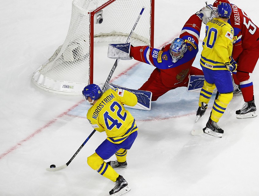Шведы вели в счете по ходу игры. Но - россияне победили. Фото: REUTERS