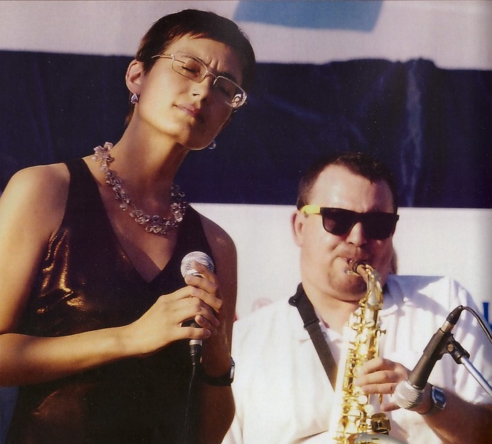 Выступление на фестивале "Лето. Джаз. Фонтан". 2004 год.