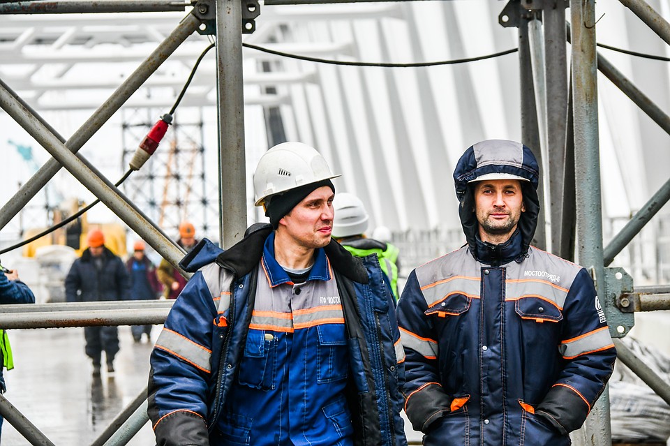 Строители Крымского моста Фото: Варвара ДЫМ