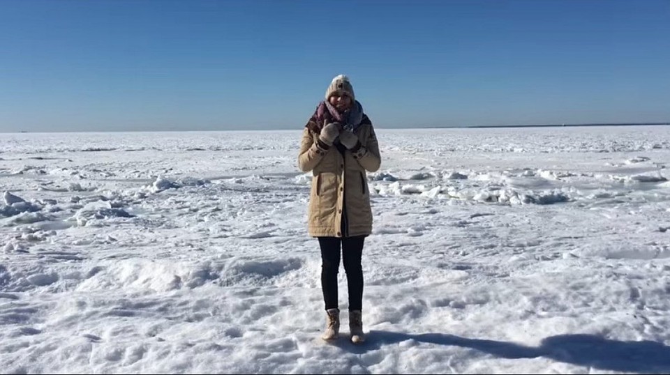 Долгожители штата Массачусетс говорят, что океан замёрз в третий раз за последние 80 лет. Фото: кадр из видео