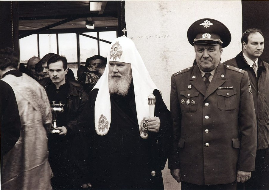Во время визита Алексия II в Челябинск.