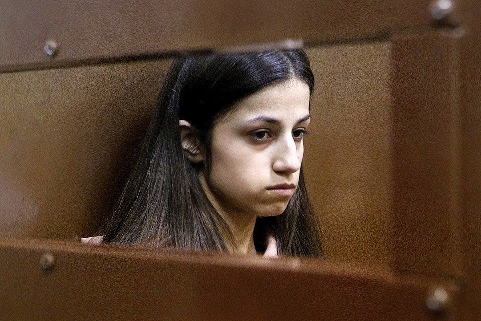 Ангелина Хачатурян во время избрания меры пресечения в Останкинском суде. ФОТО Андрей Никеричев / АГН Москва
