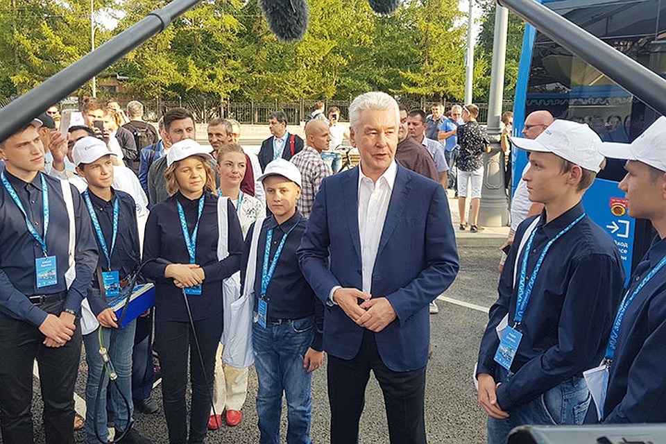 На запуск приехал и мэр Москвы Сергей Собянин. Фото: Алиса ТИТКО