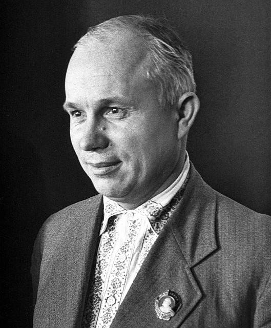 Первый секретарь МК и МГК партии Н.С.Хрущев (1935 г.). Фото Н.Петрова. Репродукция Фотохроники ТАСС