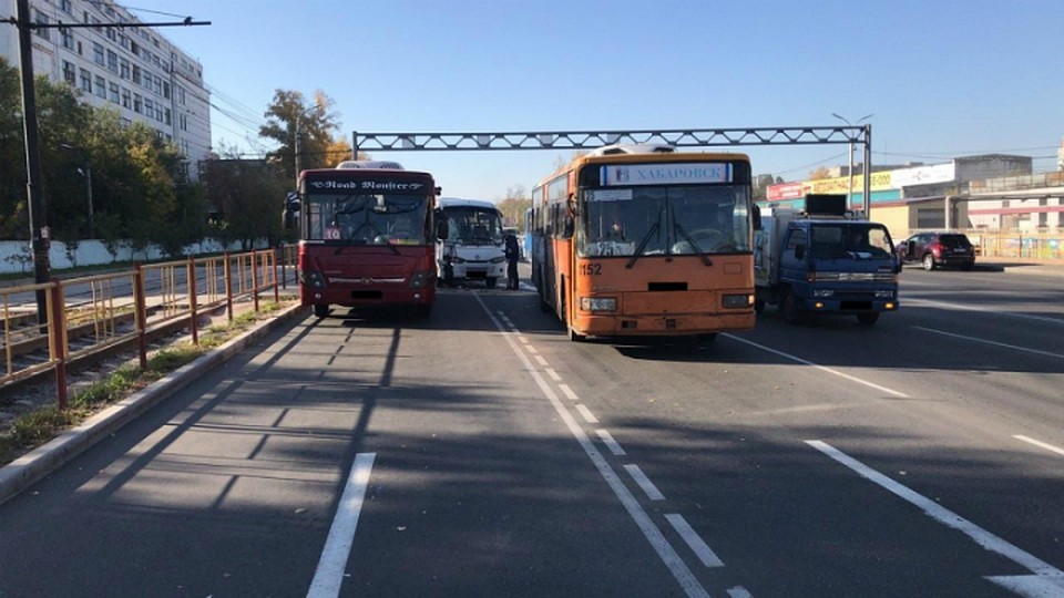 Вероятнее всего виновником аварии признают водителя маршрутки. Фото: УМВД России по Хабаровскому краю