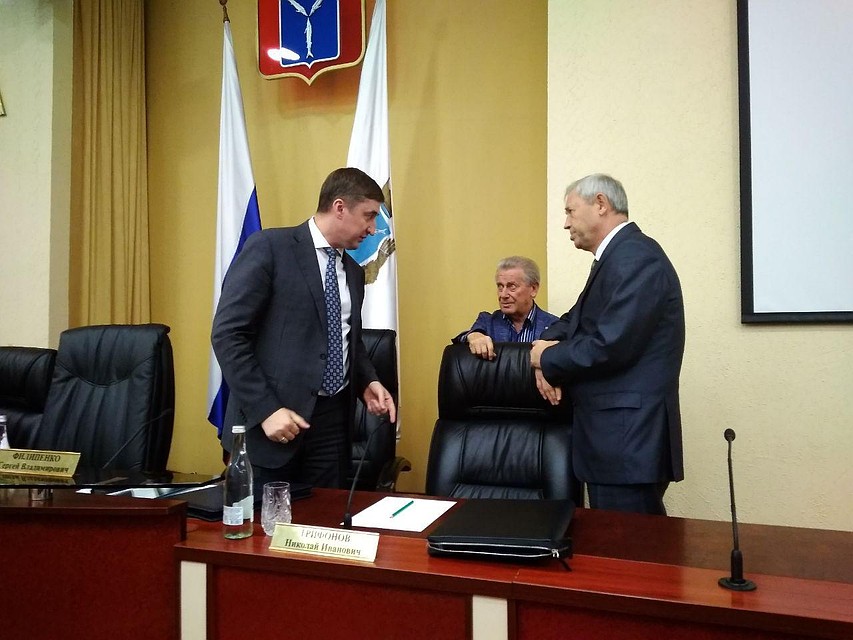 Областной прокурор Филипенко, глава Общественной палаты Ландо и начальник ГУ МВД Трифонов Фото: Александр Уриевский