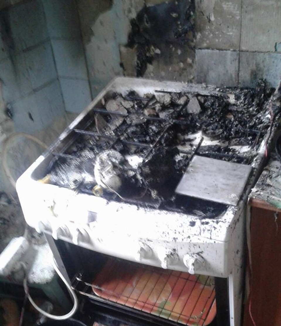 Это все, что осталось от кухни после взрыва на улице Героев Танкограда.