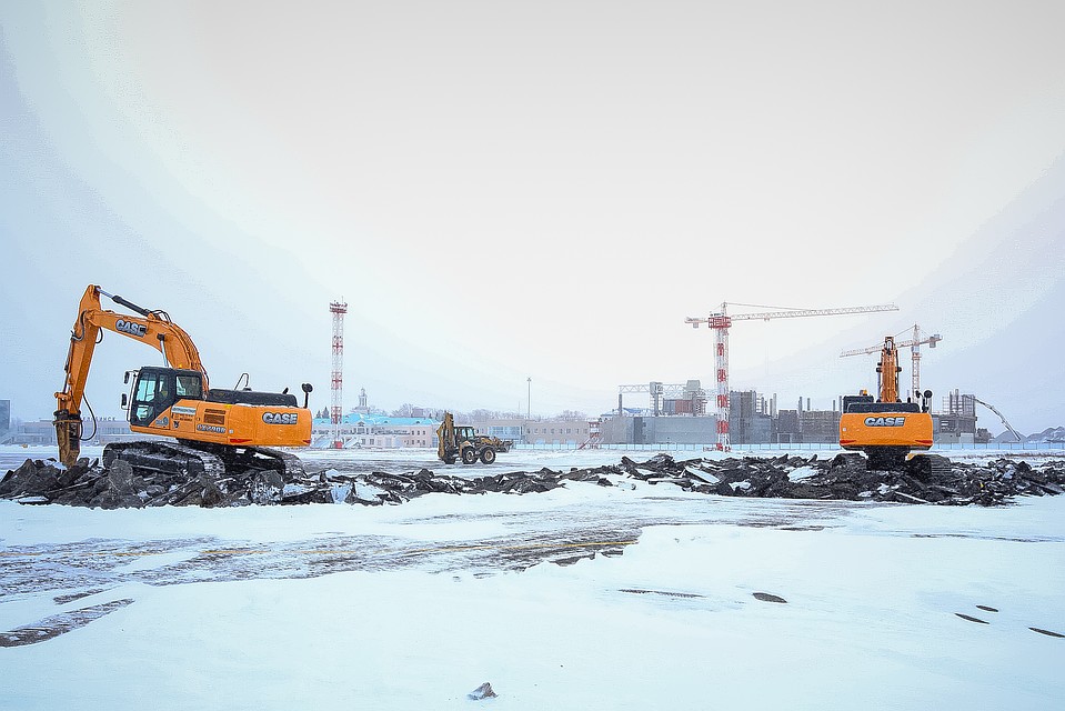 Стройка аэродрома уже началась. Фото: Олег Каргаполов.