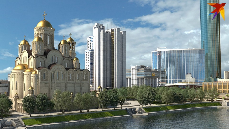 Изначально храм планировали строить у Плотинки. Фото: фонд Святой Екатерины
