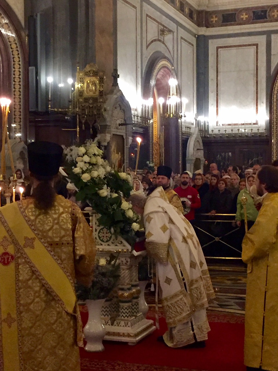 Предстоятель РПЦ совершил новогодний молебен в храме Христа Спасителя. Фото: Елена ЧИНКОВА