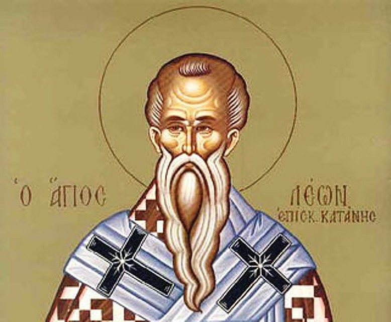 Святой Лев. Древняя икона.