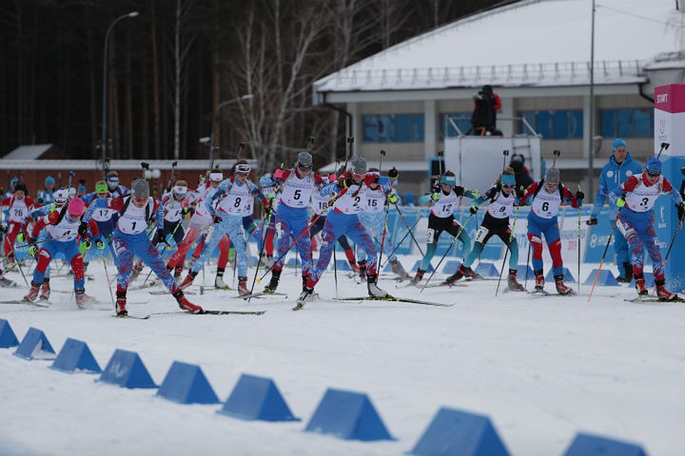 Шестерка российских биатлонисток сразу оторвалась от остальной группы Фото: пресс-служба Дирекции Зимней универсиады-2019
