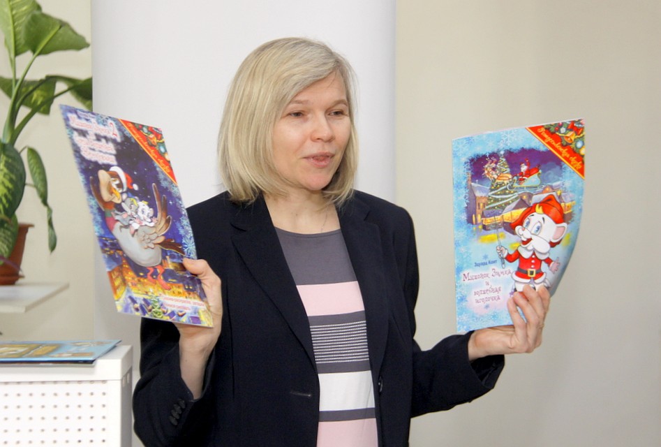 Ольга Жаркова рассказала детям о творчестве местного «Андерсена».