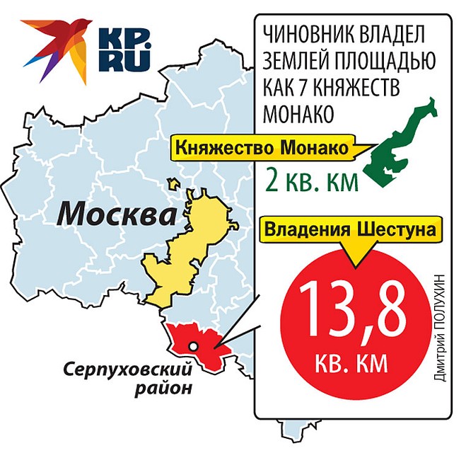 Бывший глава Серпуховского района Александр Шестун оказался настоящим помещиком Фото: Дмитрий ПОЛУХИН