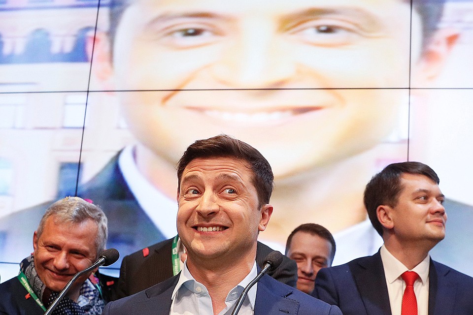 Победитель второго тура президентских выборов, будущий президент Украины Владимир Зеленский. Фото: REUTERS