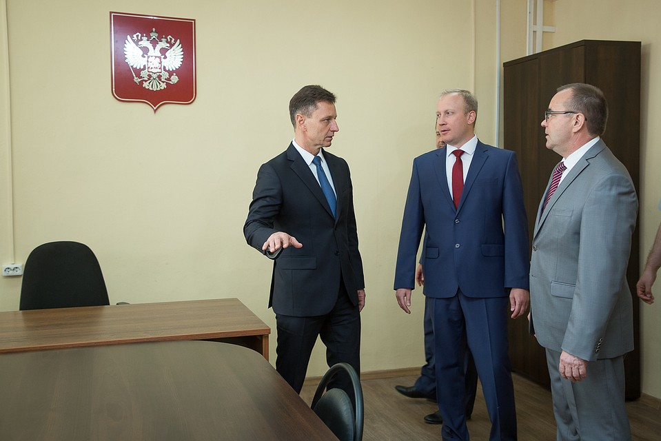 Владмиир Сипягин осмотрел судейские кабинеты Фото: Администрация Владимирской области