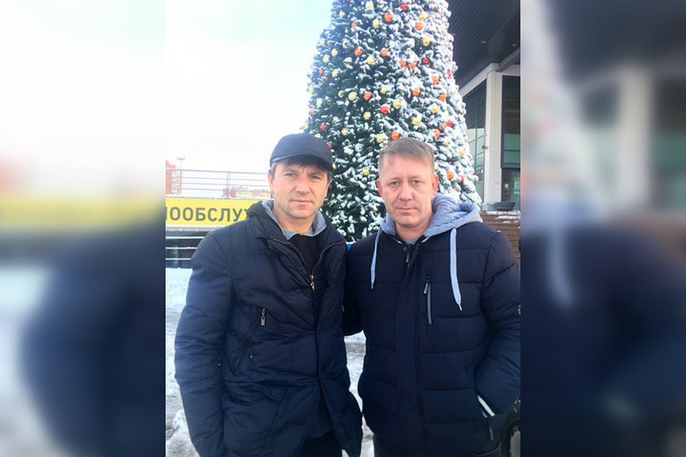 С другом - Александром Спиваком - футболистом донецкого "Шахтера", который 7 лет был капитаном питерского "Зенита". Фото: архив Германа Владимирова
