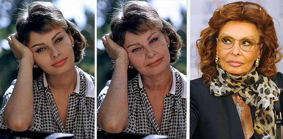 И с Софи Лорен приложение FaceApp не угадало Фото: другой источник.