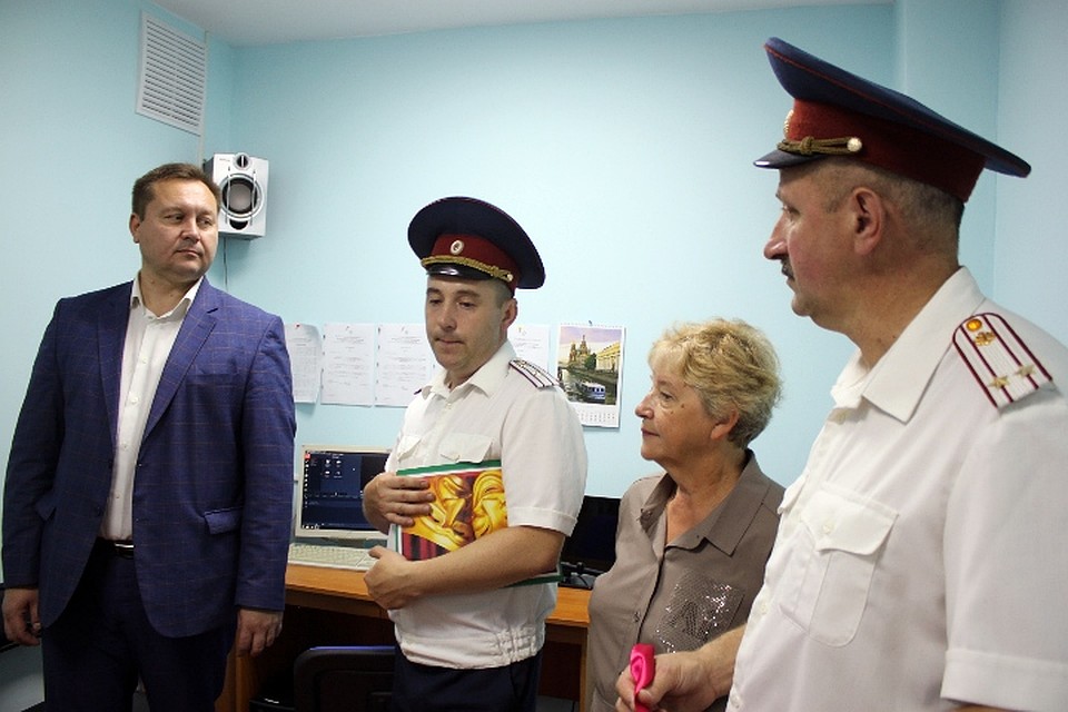Гостям рассказали о работе студии кабельного телевидения Фото: Евгения ГРЕБЕЛКИНА