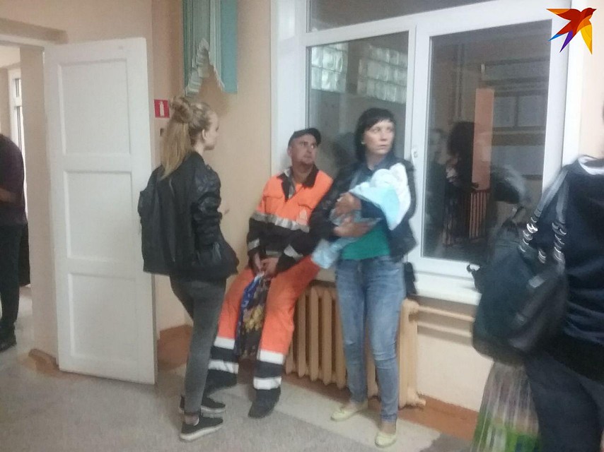 Эвакуационный пункт в ачинской школе №1 Фото: Надежда ИЛЬЧЕНКО