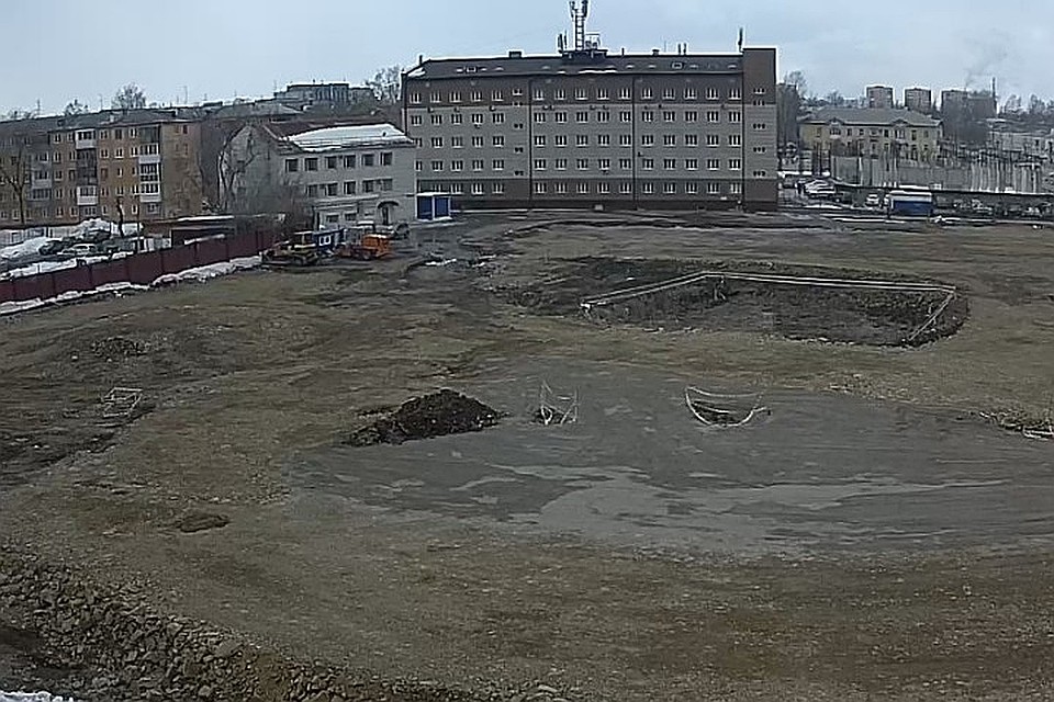 В марте 2019 года на этом месте был пустырь. Фото: камеры видеонаблюдения.
