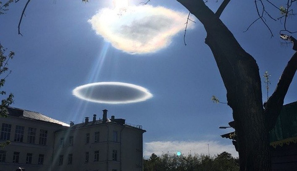 Нимб или НЛО? Фото: группа "Подслушано Озерск" в ВК