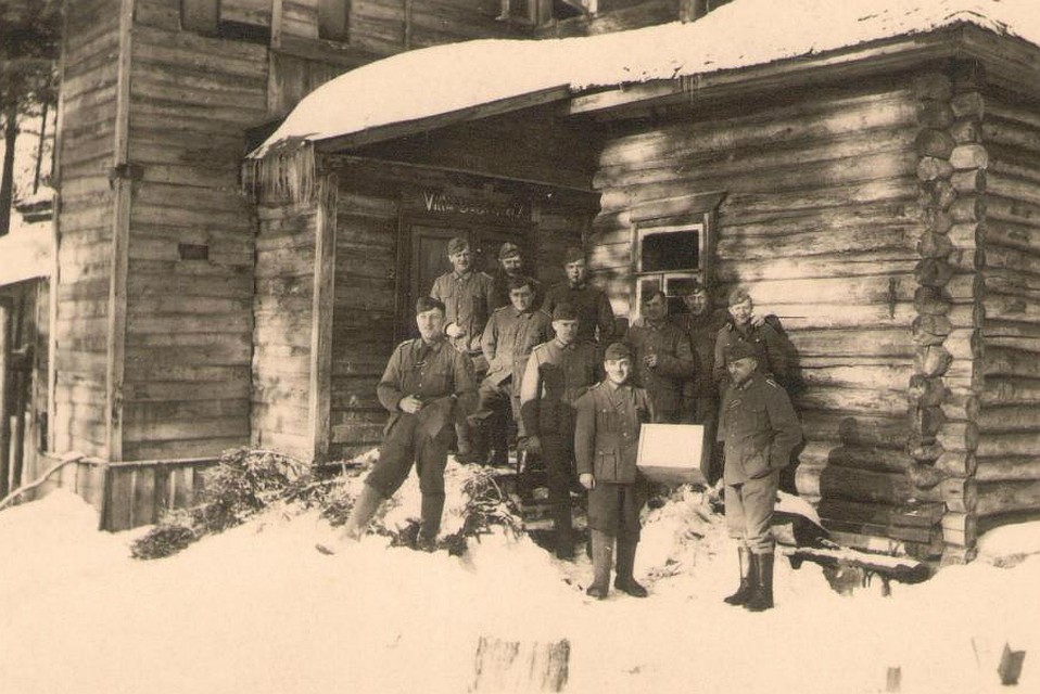 Вилла «Беззаботная». Луга, февраль, 1943 год. Фото: Лужский филиал ГБУК ЛО «Музейное агентство» – Лужский историко-краеведческий музей