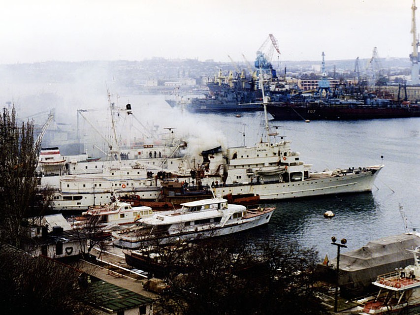 Корабль в 1994 году. Фото:информационный ресурс "Черноморский Флот"