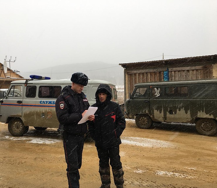 Пропавшего бульдозериста нашли полицейские Фото: ГУ МВД по Красноярскому краю