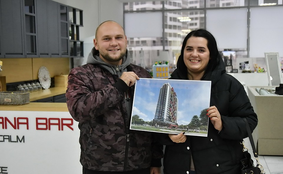 Молодые супруги Екатерина и Антон Рашкевич будут жить в доме «Москва».