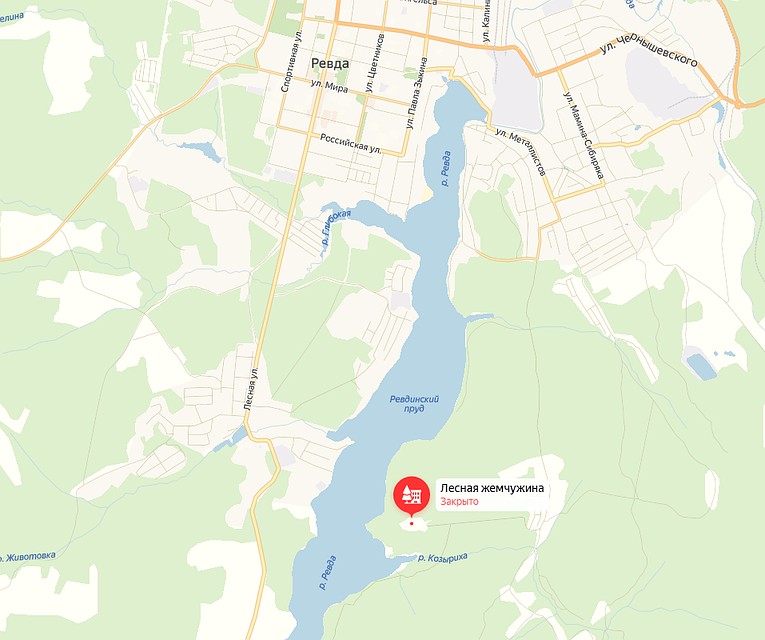 Лагерь находится под Ревдой в 42 километрах от Екатеринбурга. Фото: Яндекс.Карты